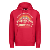 Cardinal Rowing  . Just A Girl Who Loves Sunshine And Rowing Premium Hoodie - DesignPulse