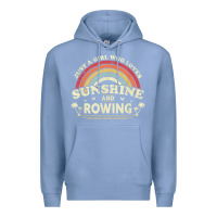 Colony Blue Rowing  . Just A Girl Who Loves Sunshine And Rowing Premium Hoodie - DesignPulse
