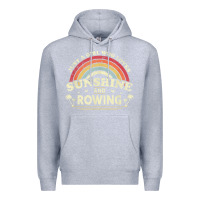 Heather Grey Rowing  . Just A Girl Who Loves Sunshine And Rowing Premium Hoodie - DesignPulse