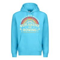 Ocean Blue Rowing  . Just A Girl Who Loves Sunshine And Rowing Premium Hoodie - DesignPulse