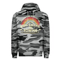 Slate Camo Rowing  . Just A Girl Who Loves Sunshine And Rowing Premium Hoodie - DesignPulse