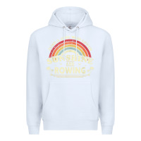 White Rowing  . Just A Girl Who Loves Sunshine And Rowing Premium Hoodie - DesignPulse