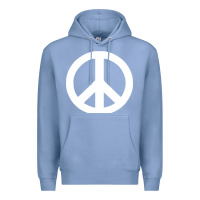 Colony Blue Peace Sign Premium Hoodie - DesignPulse