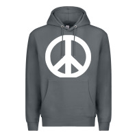 Rock Peace Sign Premium Hoodie - DesignPulse
