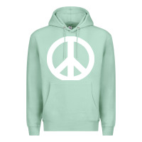 Seafoam Peace Sign Premium Hoodie - DesignPulse