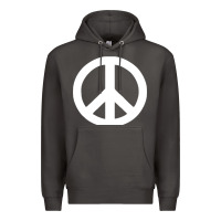 Smoke Peace Sign Premium Hoodie - DesignPulse