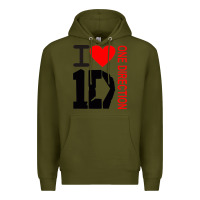 Army Green one direction Premium Hoodie - DesignPulse
