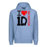 Colony Blue one direction Premium Hoodie - DesignPulse