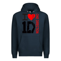 Navy one direction Premium Hoodie - DesignPulse