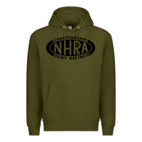 Army Green nhra oval Premium Hoodie - DesignPulse
