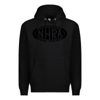 Black nhra oval Premium Hoodie - DesignPulse