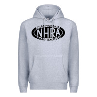 Heather Grey nhra oval Premium Hoodie - DesignPulse