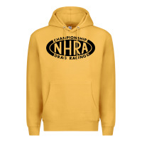 Mustard nhra oval Premium Hoodie - DesignPulse