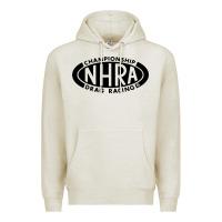 Oatmeal Heather nhra oval Premium Hoodie - DesignPulse