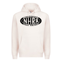 Pale Pink nhra oval Premium Hoodie - DesignPulse