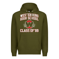 Army Green westerburg class of 89 (heathers) variant Premium Hoodie - DesignPulse