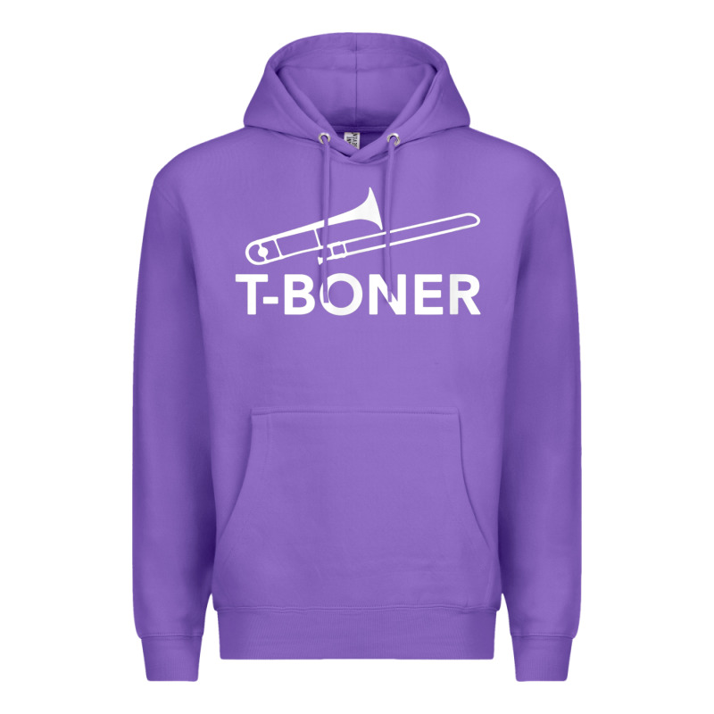 Funny Trombone Funny T Boner Funny T Boner Tboner Premium Hoodie by DesignPulse | Teevron