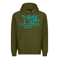 Army Green fins up jimmy Premium Hoodie - DesignPulse