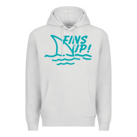 Dove Grey fins up jimmy Premium Hoodie - DesignPulse
