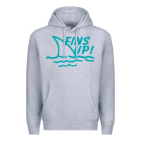 Heather Grey fins up jimmy Premium Hoodie - DesignPulse