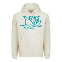Oatmeal Heather fins up jimmy Premium Hoodie - DesignPulse