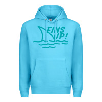 Ocean Blue fins up jimmy Premium Hoodie - DesignPulse