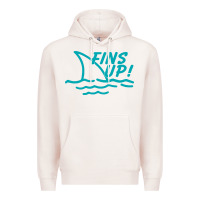 Pale Pink fins up jimmy Premium Hoodie - DesignPulse