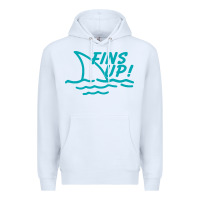 White fins up jimmy Premium Hoodie - DesignPulse