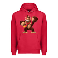 Cardinal Donkey Kong 3D Poster Premium Hoodie - DesignPulse