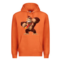 Carrot Donkey Kong 3D Poster Premium Hoodie - DesignPulse