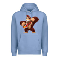 Colony Blue Donkey Kong 3D Poster Premium Hoodie - DesignPulse