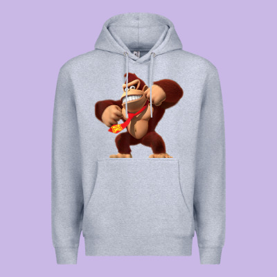Donkey Kong 3d Poster Premium Hoodie Designed By Designpulse