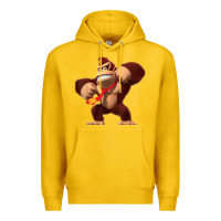 Lemon Donkey Kong 3D Poster Premium Hoodie - DesignPulse