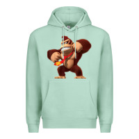 Seafoam Donkey Kong 3D Poster Premium Hoodie - DesignPulse