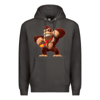 Smoke Donkey Kong 3D Poster Premium Hoodie - DesignPulse