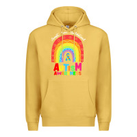 Antique Gold autism awareness month t  shirt autism awareness rainbow accept unders Premium Hoodie - DesignPulse