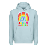 Blue Mist autism awareness month t  shirt autism awareness rainbow accept unders Premium Hoodie - DesignPulse