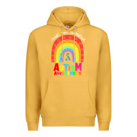 Mustard autism awareness month t  shirt autism awareness rainbow accept unders Premium Hoodie - DesignPulse