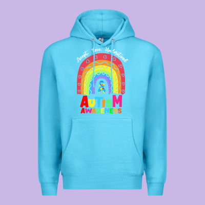 Autism Awareness Month T  Shirt Autism Awareness Rainbow Accept Unders Premium Hoodie Designed By Designpulse