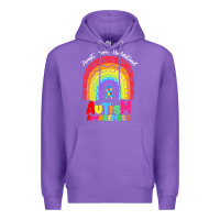 Purple autism awareness month t  shirt autism awareness rainbow accept unders Premium Hoodie - DesignPulse