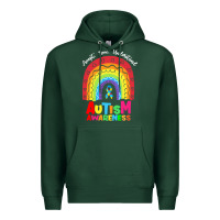 Sports Green autism awareness month t  shirt autism awareness rainbow accept unders Premium Hoodie - DesignPulse