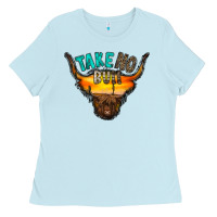 Baby Blue take no bull Ladies Tee - RacoonDesign