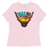 Bubblegum Pink take no bull Ladies Tee - RacoonDesign