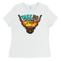White take no bull Ladies Tee - RacoonDesign