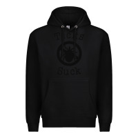 Black ticks suck shirt lyme disease gift green awareness ribbon Premium Hoodie - DesignPulse