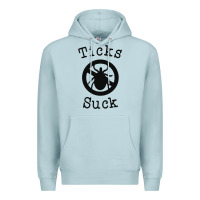 Blue Mist ticks suck shirt lyme disease gift green awareness ribbon Premium Hoodie - DesignPulse