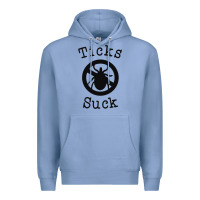 Colony Blue ticks suck shirt lyme disease gift green awareness ribbon Premium Hoodie - DesignPulse