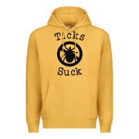 Mustard ticks suck shirt lyme disease gift green awareness ribbon Premium Hoodie - DesignPulse