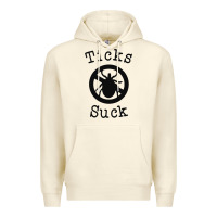 Sandshell ticks suck shirt lyme disease gift green awareness ribbon Premium Hoodie - DesignPulse