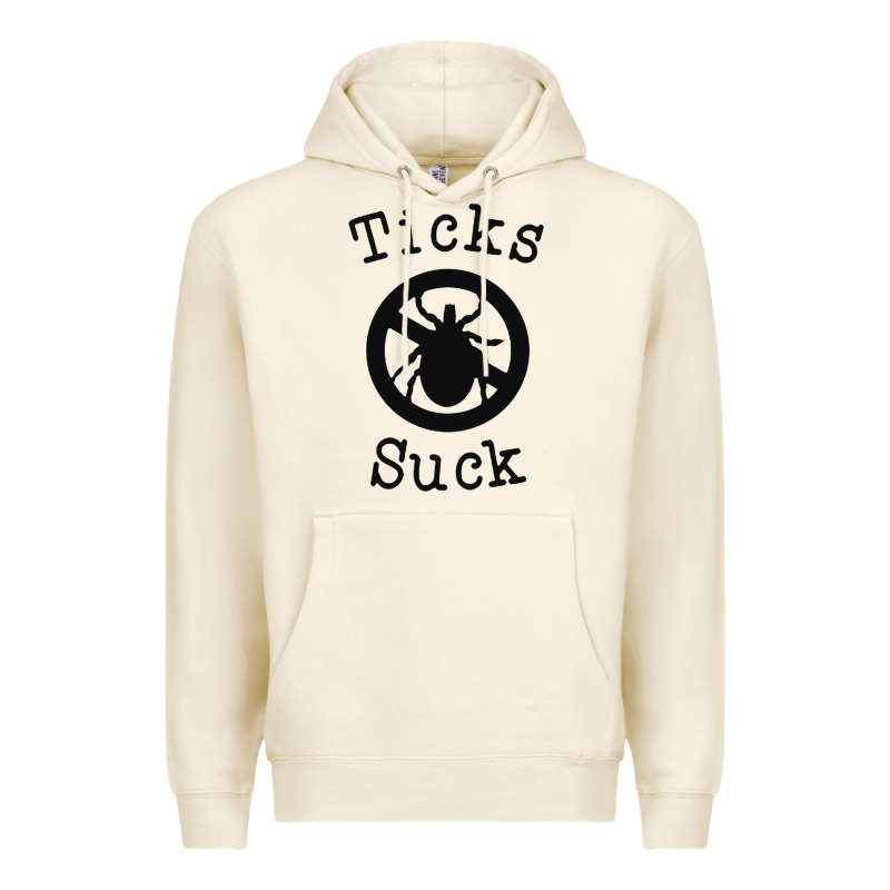 Ticks Suck Shirt Lyme Disease Gift Green Awareness Ribbon Premium Hoodie by DesignPulse | Teevron